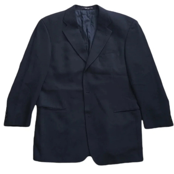 Hugo Boss Navy 100% Wool Blazer 42R - Picture 1 of 4